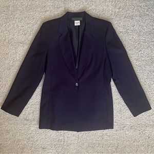 Classic Navy Jacket/Blazer ~harve benard ~Size 12 ~100% Wool Single Button
